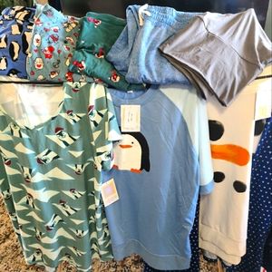 Plus-size Closet in A Box - Christmas Comfort #1: Penguins on Parade